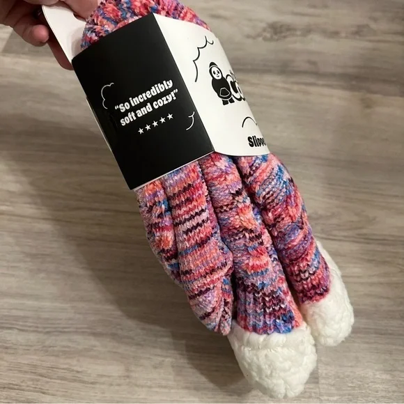 The Comfy Sleeper Sock Multicolor Slipper Socks cozy warm socks 6-10 - Picture 5 of 7